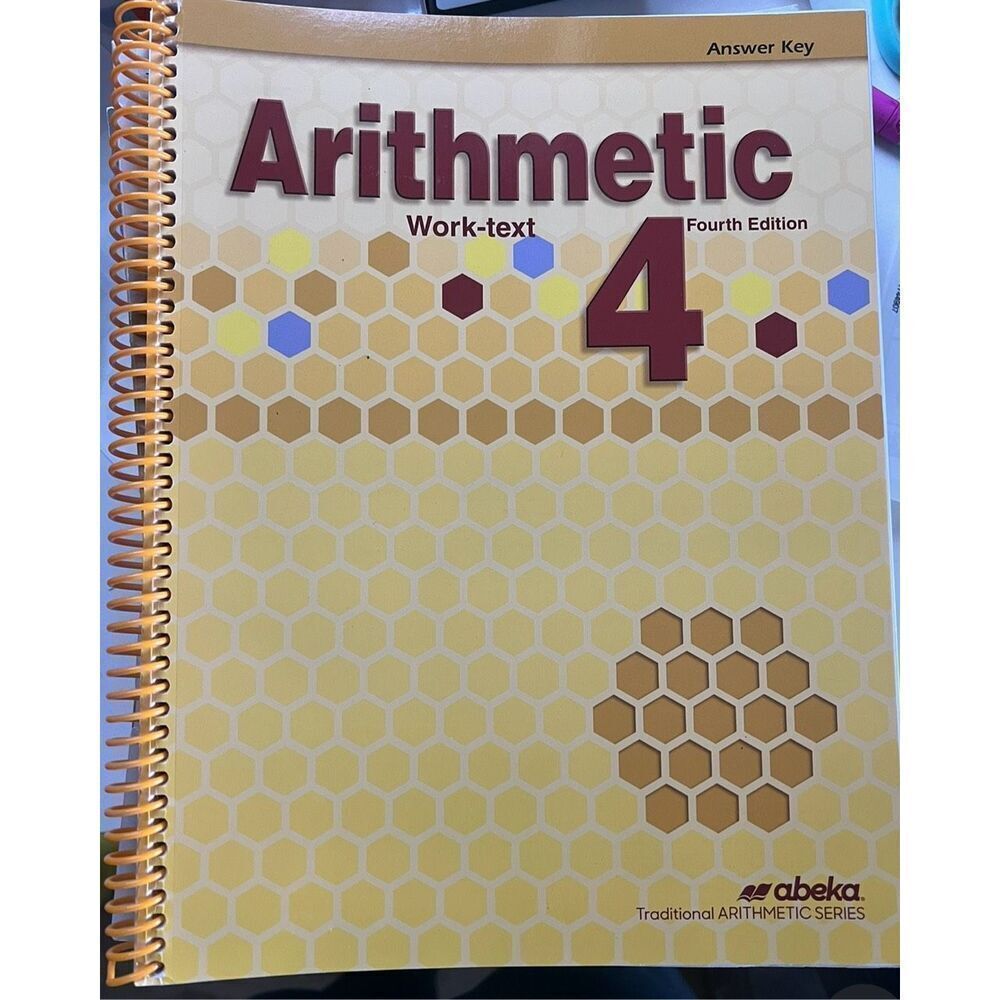 New Abeka 4th Grade Arithmetic 4 Homeschool Bound Teacher Answer Curriculum Key